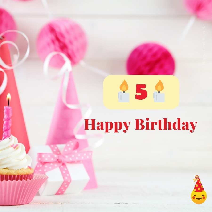 5 years happy birthday