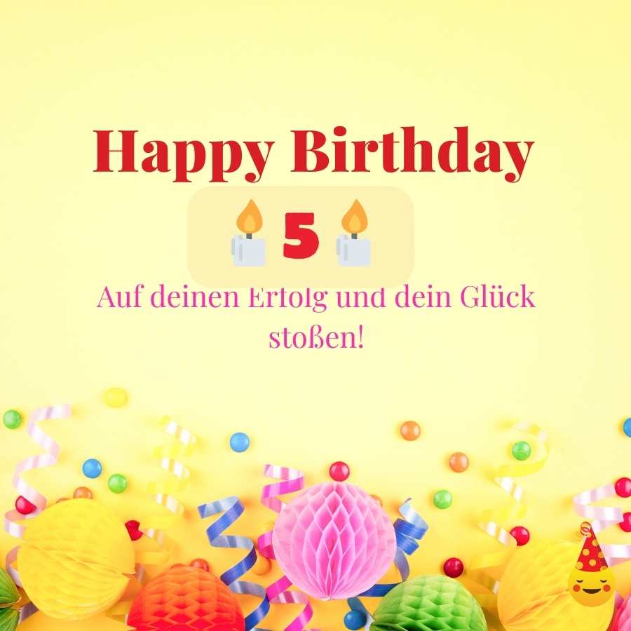 5 years birthday bilder