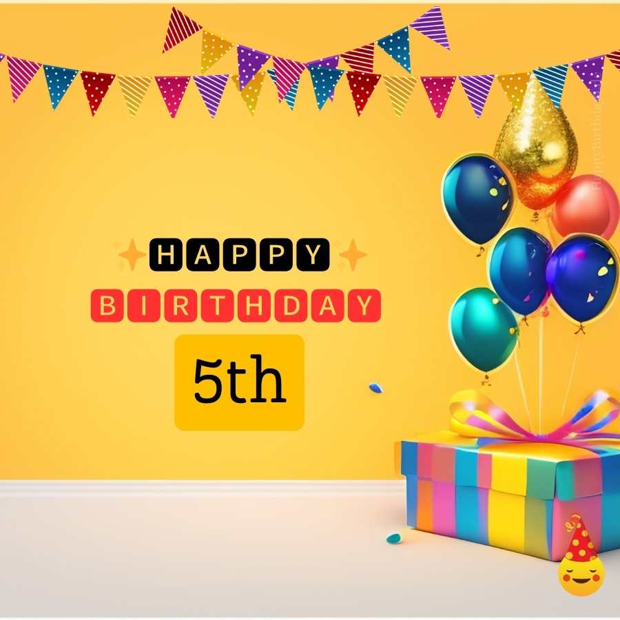 happy 5th birthday images