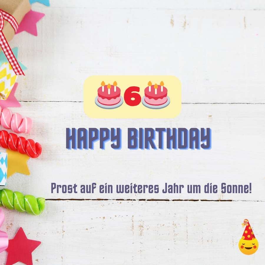 happy birthday 6 jahre junge